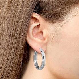 Серьги Аквамарин - Серебро 925 (арт. 32074.5)