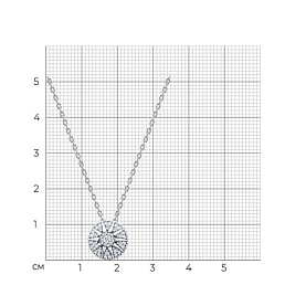Колье SOKOLOV - Серебро 925, Фианит (арт. 94071259)