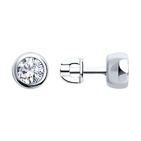 Серьги SOKOLOV - Серебро 925, Фианит (арт. 94022230)