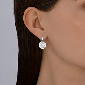 Серьги SOKOLOV - Серебро 925, Фианит (арт. 94026910)