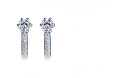 Серьги Platinum Lab. - Платина 950, Бриллиант (арт. ПС-030-01)