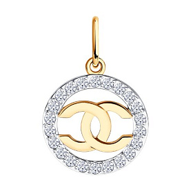 Подвеска Diamant - Золото 585, Фианит (арт. 51-130-02979-1)