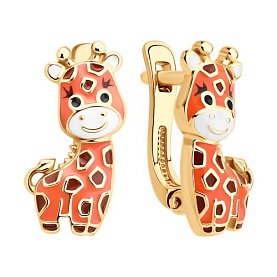 Серьги SOKOLOV - Серебро 925, Эмаль (арт. 93022464)