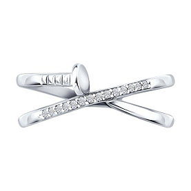 Кольцо SOKOLOV - Серебро 925, Фианит (арт. 94014881-91)