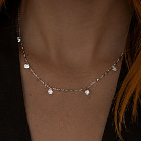 Колье SOKOLOV - Серебро 925, Фианит (арт. 94070598)
