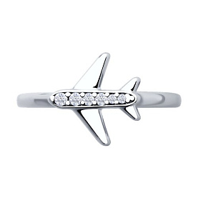 Кольцо SOKOLOV - Серебро 925, Фианит (арт. 94014187)