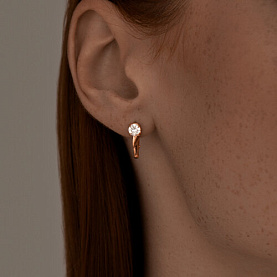 Серьги SOKOLOV - Серебро 925, Фианит (арт. 93020015)