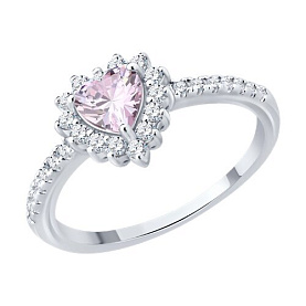 Кольцо SOKOLOV - Серебро 925, Фианит (арт. 94014487-91)