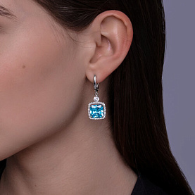 Серьги SOKOLOV - Серебро 925, Фианит (арт. 94026779)