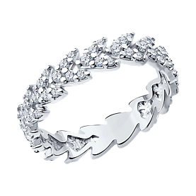 Кольцо SOKOLOV - Серебро 925, Фианит (арт. 94013720)