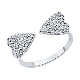 Кольцо SOKOLOV - Серебро 925, Фианит (арт. 94014056)