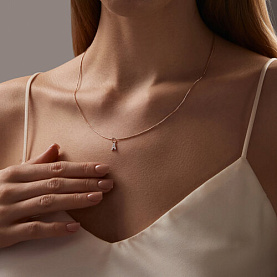 Подвеска SOKOLOV - Золото 585, Фианит (арт. 036394)