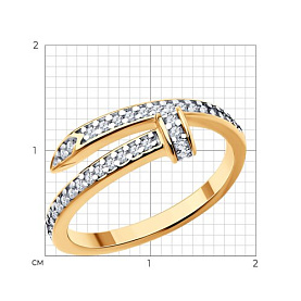 Кольцо SOKOLOV - Серебро 925, Фианит (арт. 93011147)