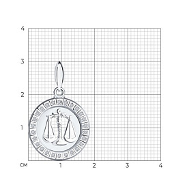 Подвеска SOKOLOV - Серебро 925, Фианит (арт. 94031389)