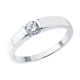 Кольцо SOKOLOV - Серебро 925, Фианит (арт. 94013797)
