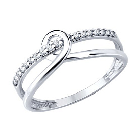 Кольцо SOKOLOV - Серебро 925, Фианит (арт. 94014836)