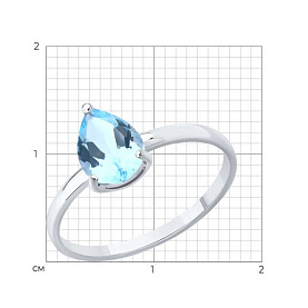 Кольцо SOKOLOV - Серебро 925, Топаз (арт. 92014661)