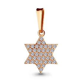 Подвеска Аквамарин - Золото 585, Фианит (арт. 21096А.1)