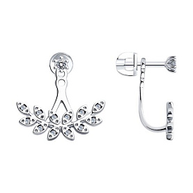 Серьги SOKOLOV - Серебро 925, Фианит (арт. 94025921)