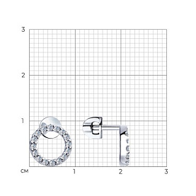 Серьги SOKOLOV - Серебро 925, Фианит (арт. 94023344)