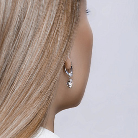 Серьги SOKOLOV - Серебро 925, Горный хрусталь (арт. 92021902)