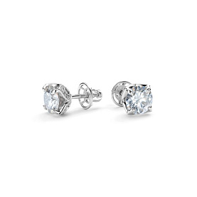 Серьги Дар - Серебро 925, Синтетический муассанит, Фианит (арт. С-5162рс1612800)