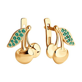 Серьги SOKOLOV - Серебро 925, Фианит (арт. 93020149)