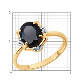 Кольцо Diamant - Серебро 925, Фианит, Шпинель (арт. 93-310-01953-1)