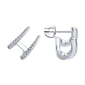 Серьги SOKOLOV - Серебро 925, Фианит (арт. 94026758)