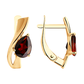 Серьги SOKOLOV - Золото 375, Гранат (арт. 37727460)