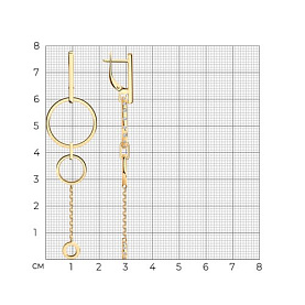 Серьги Diamant - Серебро 925, Фианит (арт. 93-121-02029-2)