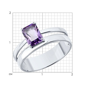 Кольцо SOKOLOV - Серебро 925, Аметист (арт. 92014720)