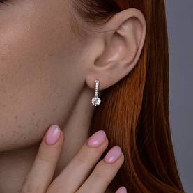 Серьги Diamant - Серебро 925, Фианит (арт. 94-120-02135-1)