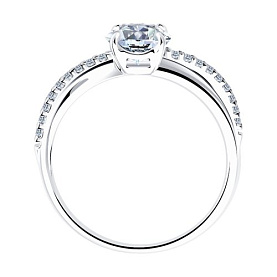 Кольцо SOKOLOV - Серебро 925, Фианит (арт. 94012676)