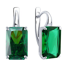 Серьги SOKOLOV - Серебро 925, Фианит (арт. 94027508)