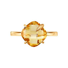 Кольцо SOKOLOV - Золото 585, Цитрин (арт. 717296)