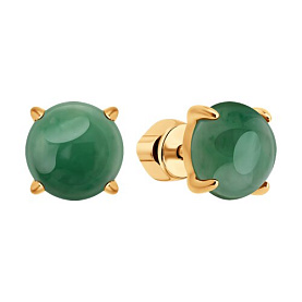 Серьги SOKOLOV - Серебро 925, Жадеит (арт. 83020465)