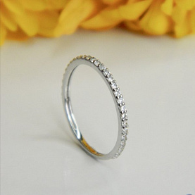 Кольцо Галатея - Серебро 925, Фианит (арт. 2833.1)