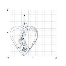 Подвеска SOKOLOV - Серебро 925, Фианит (арт. 94030685)