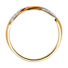 Кольцо SOKOLOV - Золото 585, Фианит (арт. 017186)