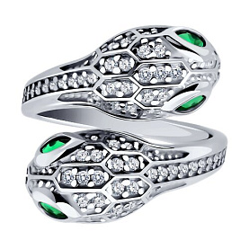 Кольцо SOKOLOV - Серебро 925, Фианит (арт. 94014259)