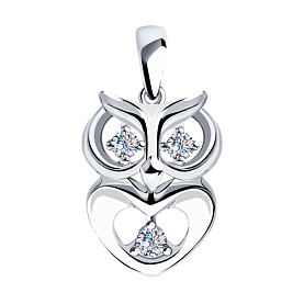 Подвеска SOKOLOV - Серебро 925, Фианит (арт. 94032399)