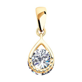 Подвеска SOKOLOV - Серебро 925, Фианит (арт. 93030421)