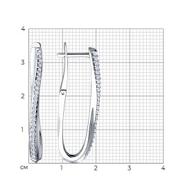 Серьги Diamant - Серебро 925, Фианит (арт. 94-120-02076-1)