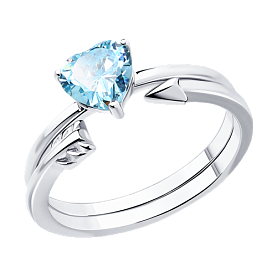 Кольцо SOKOLOV - Серебро 925, Фианит (арт. 94013723)