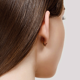 Серьги SOKOLOV - Золото 585, Фианит (арт. 027207)