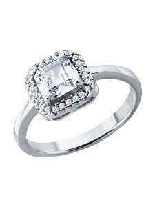 Кольцо SOKOLOV - Серебро 925, Фианит (арт. 94014891-91)