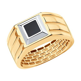 Кольцо SOKOLOV - Золото 585, Синтетическая шпинель (арт. 018626)