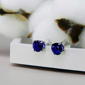 Серьги Галатея - Серебро 925, Фианит (арт. 3158.8)