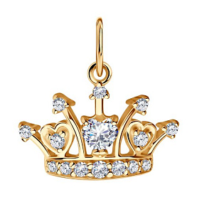 Подвеска SOKOLOV - Серебро 925, Фианит (арт. 93030198)